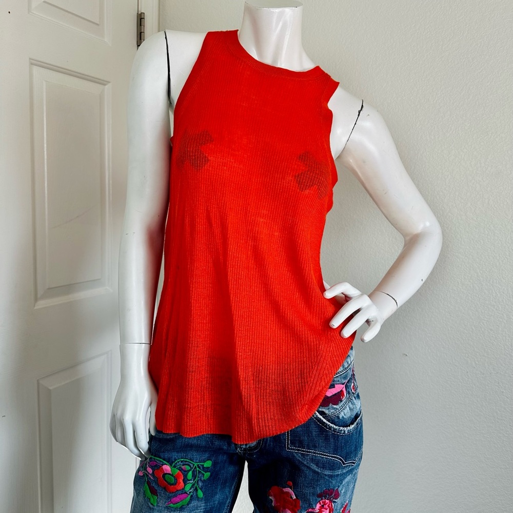 Michael by Michael Kors linen blend knit tank